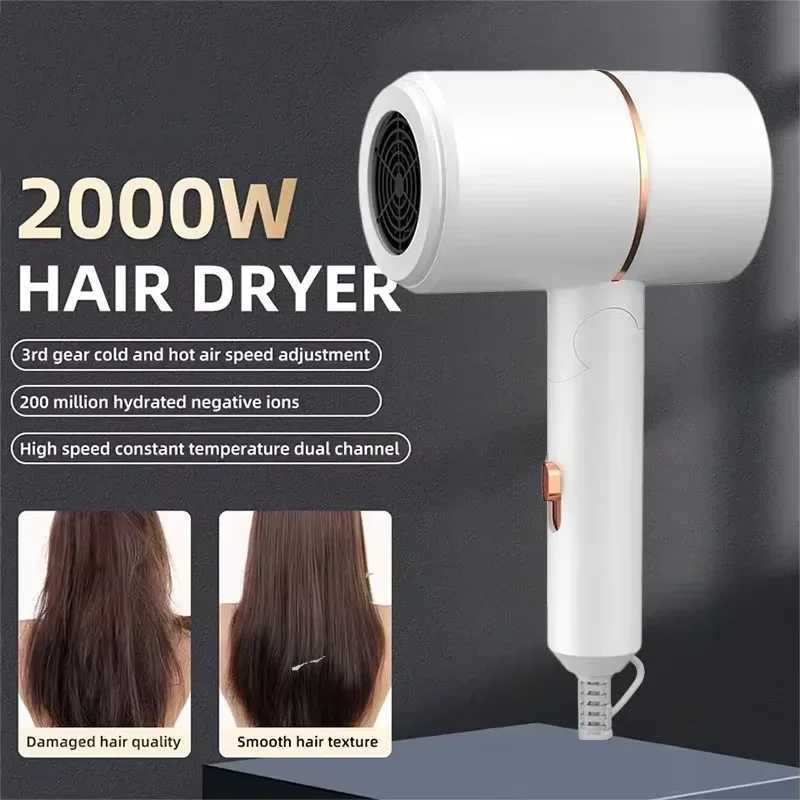 Hair dryer Mini Folding 750W with Carrying Bag Hot Air Anion Hair Care for Home Travel Hair Dryer Dormitory Blow Drier Hot combXJ250528