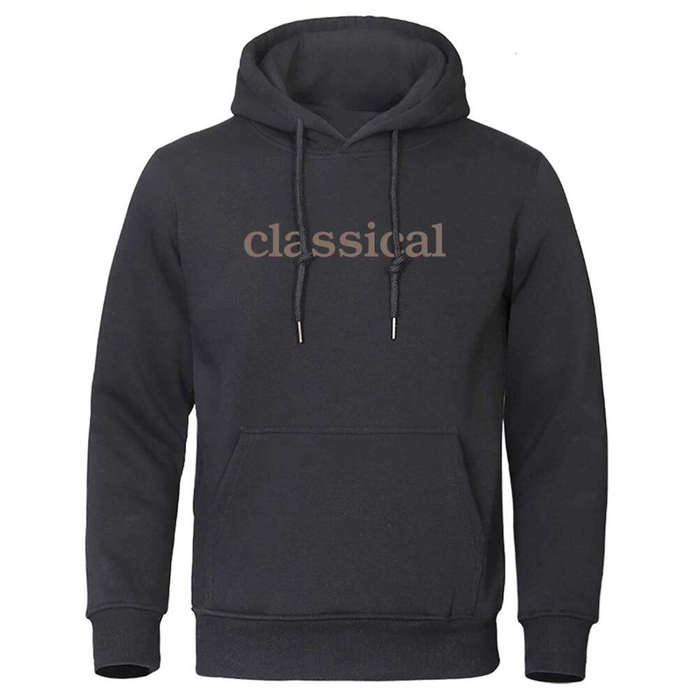 Women's Wear Classical Letter Simple Print Hooded Men Fleece Warm Long Sleeve Hoodies Hip Hop Round Neck Hoodie Fashion Casual S-Xxl Top Male