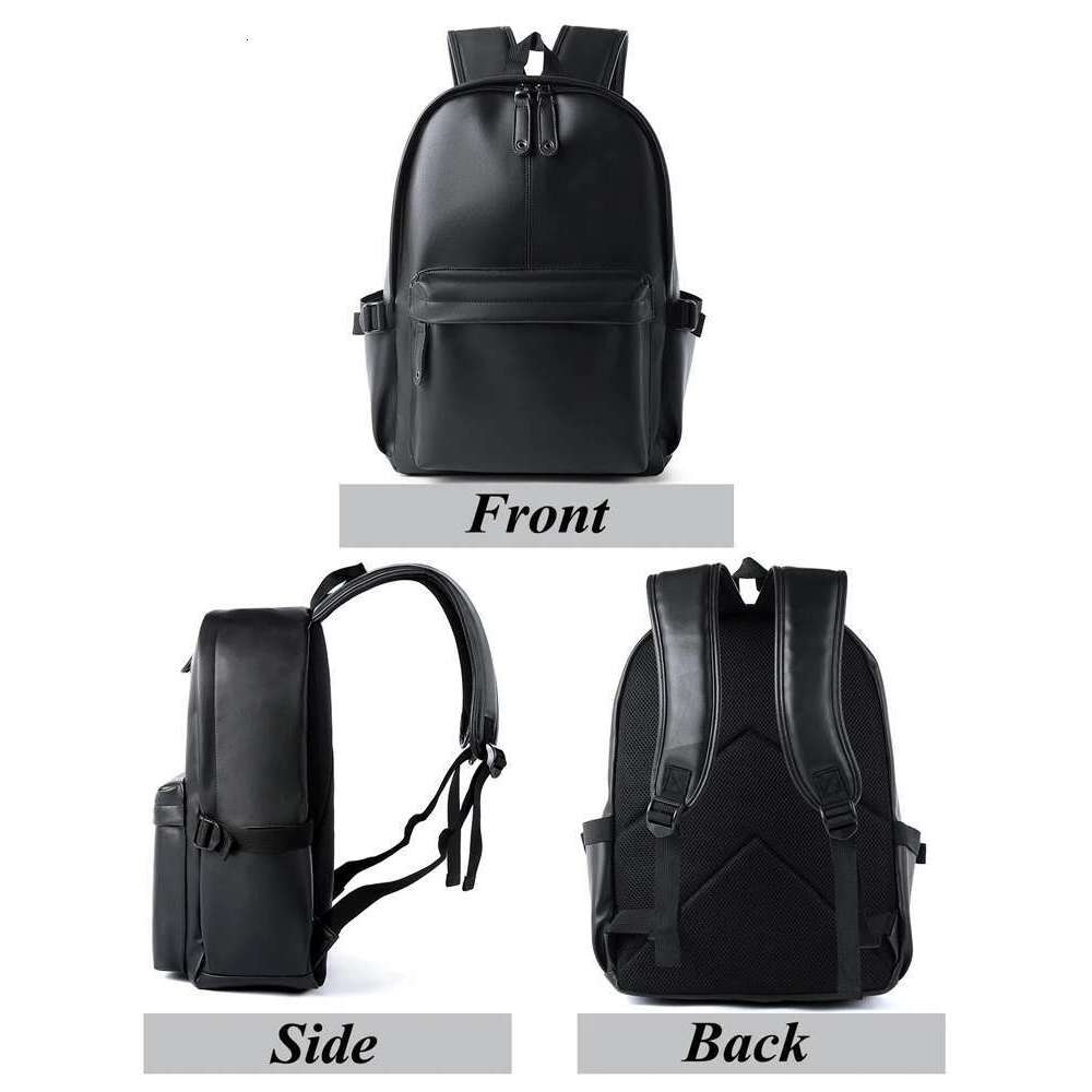 Men Leather Laptop Large Antitheft Travel Backpack High Quality Fashion Knapsack Bags For Male