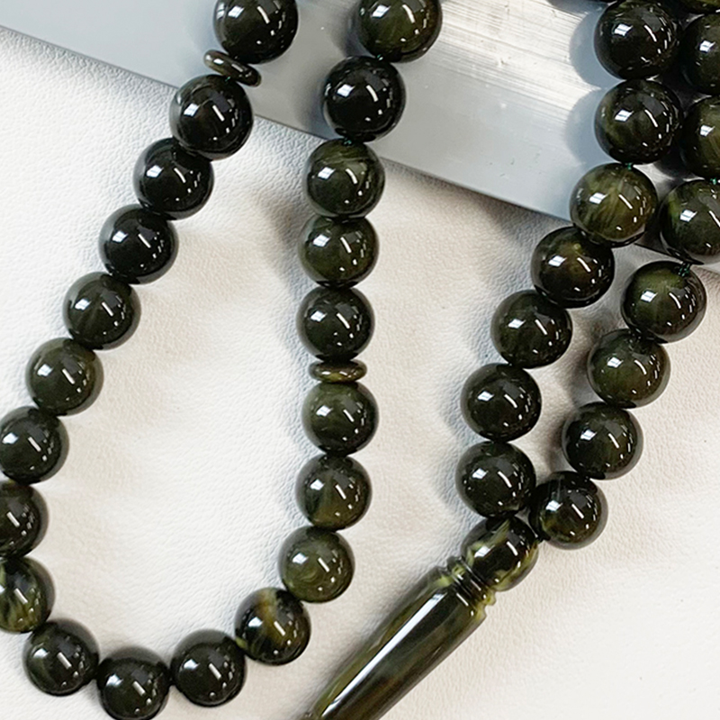 Resin Muslim Prayer Beads with Mixed Colors - Durable Rice Flower Design