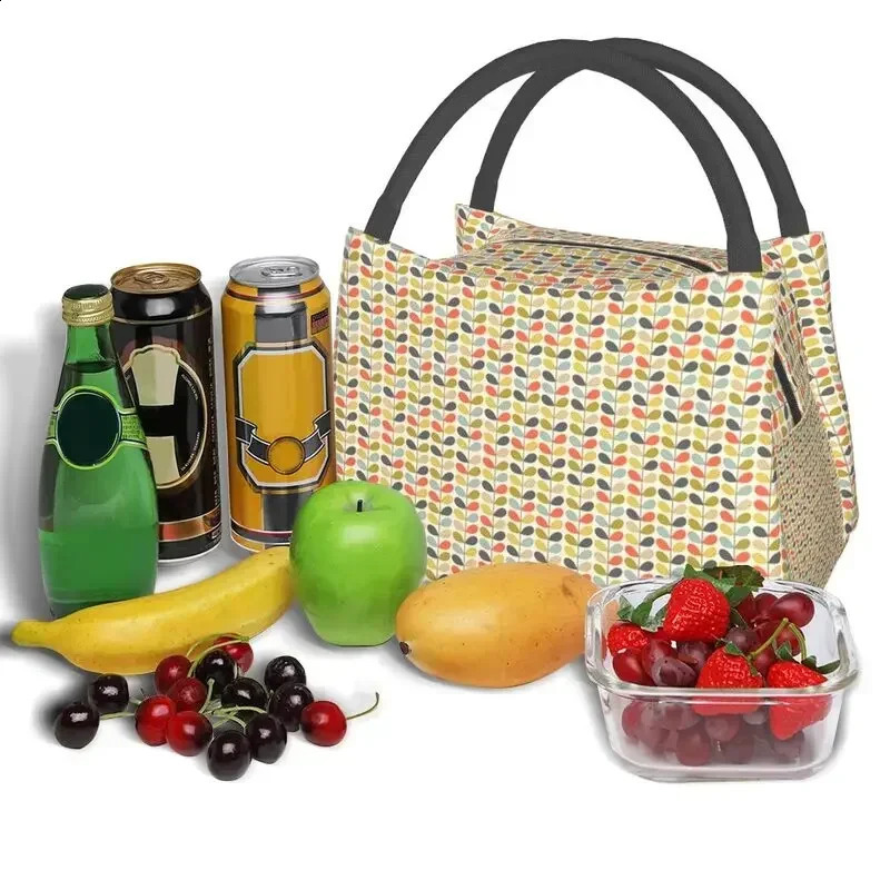 Orla Kiely Multi Stem Insulated Lunch Tote Bag for Women Scandinavian Pattern Reusable Cooler Thermal Bento Box Camping Travel 250528