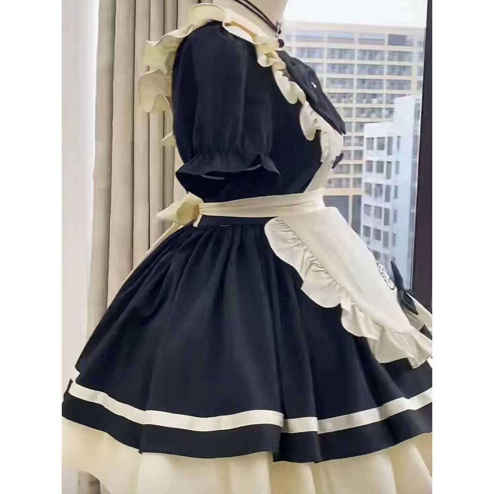 Lolita Dress Maid Bow Outfit Cosplay Costumes Kawaii Women Housemaid Sexy Dresses