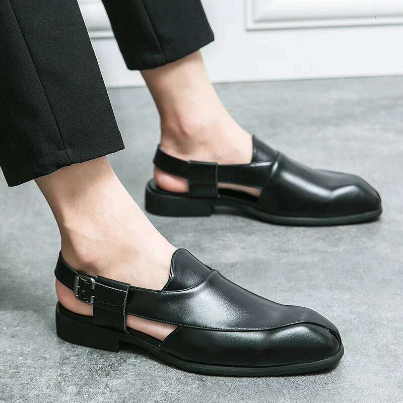 Summer Breathable Original New Driving Men's Men Social Fashion Business Sandals Slippers Garden Shoes