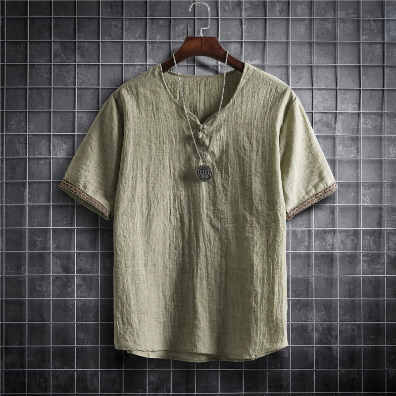 M-5XL Plus Size Summer Mens Shirts Plain Color Korean Fashion Men Short Sleeve Hawaii Short Sleeve Shirt Light Weight Clothing 250528