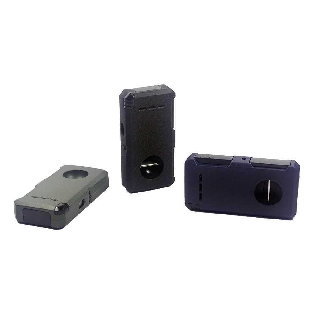 Cigar Torch Lighter 5-in-1 High multifunction V-cut Cigar Holder Punch Cigar Draw Refillable Jet Flame Butane double torch T250529