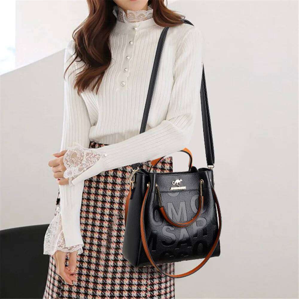 2023 Spring New Letter Pattern Designer Women's Handbag Quality Leather Women Shoulder Design Ladies Messenger Bags