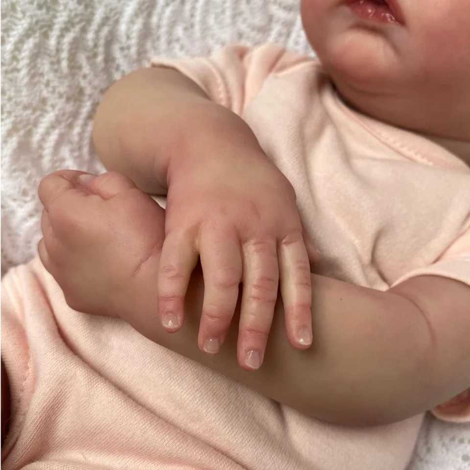 NPK 18inch Reborn Baby Doll Meadow Soft Body 100% handmade 3D Skin with Visible Veins Collectible Art Doll Christmas Gift Z250529