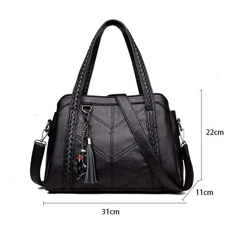Fashion Oendant Handbag, Brand PU Leather Crossbody Bag, Luxurious Women's Large Capacity Shoulder Bag