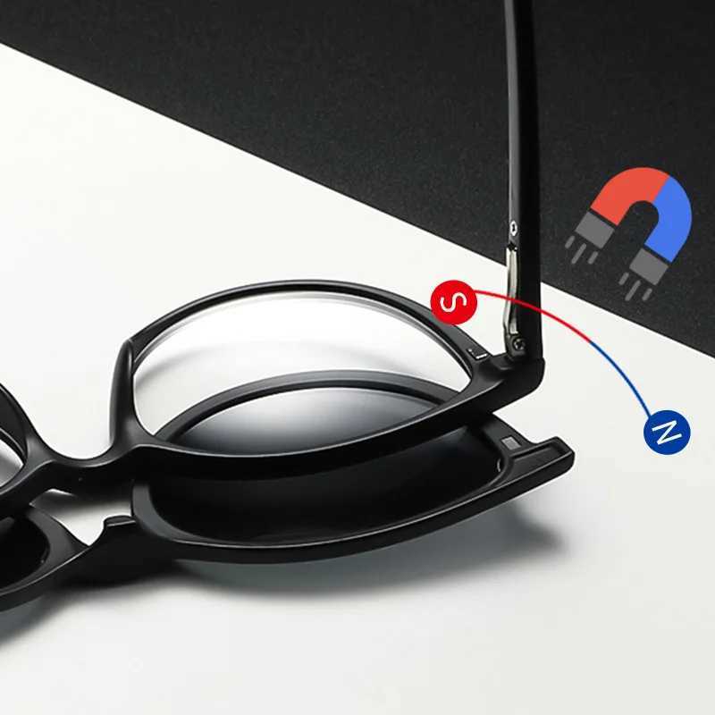 2025 TR Frame Myopia Glasses Frame Magnetic Suction Sunglasses Cover 6in1 New Polarized With Cover Mens And WomensXJ250528