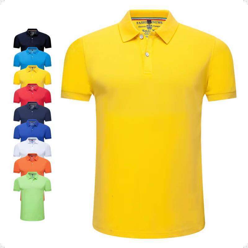 Short Sleeve Polo with Lapel Men and Women, Solid Color Casual Shirt for Outdoor, Daily Wear, Business
