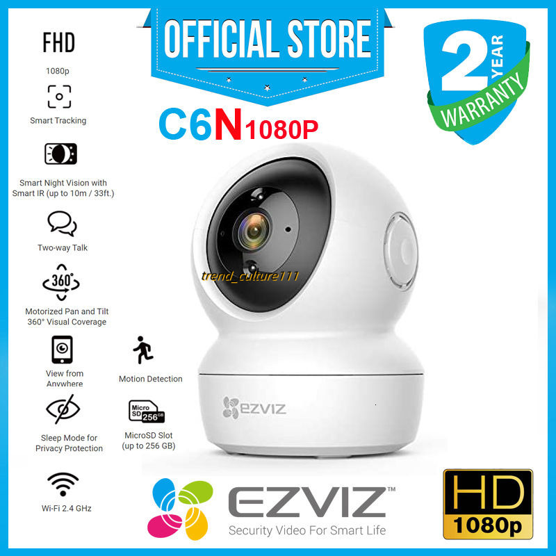 EZVIZ 2MP C6N 4MP Full HD Resolution Pan & Tilt Wireless Security / CCTV Camera
