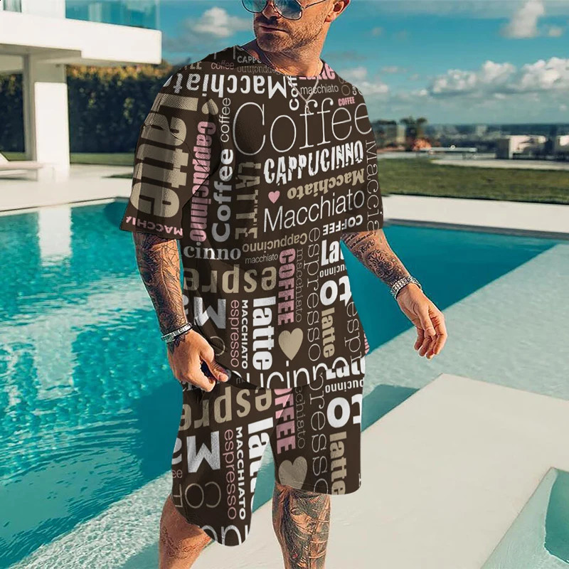 2024 Summer Mens and Womens Suits Casual Fashion Loose Comfort Breathable American Trend Printing 250520Z