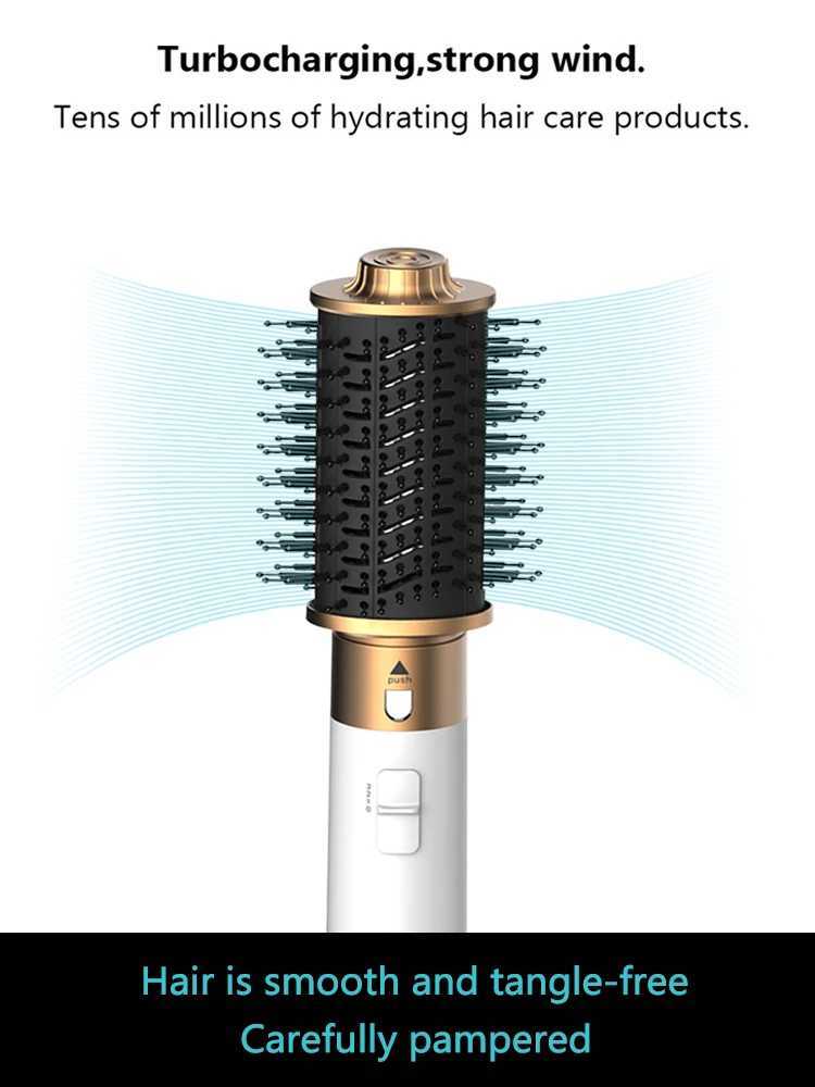 6 in 1 Salon-Grade Hair Dryer Brush Curling Wand Styling Comb Straightener for Women Professional Hair CareXJ250528