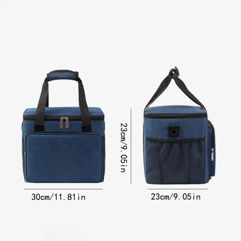 Reusable Lunch Box Insulated Bag Leak Proof for Work Office Picnic Beach with Adjustable Shoulder Strap 250528