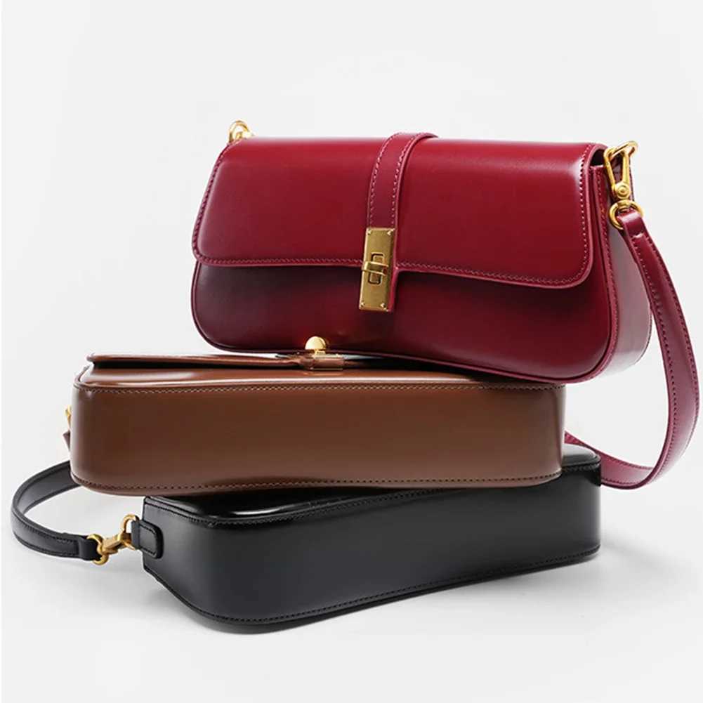 Luxury Brand Crossbody Bags For Women Fashion Design Underarm Bag 2024 French Genuine Leather Shoulder Bag Female Handbag Purses XJ2520528