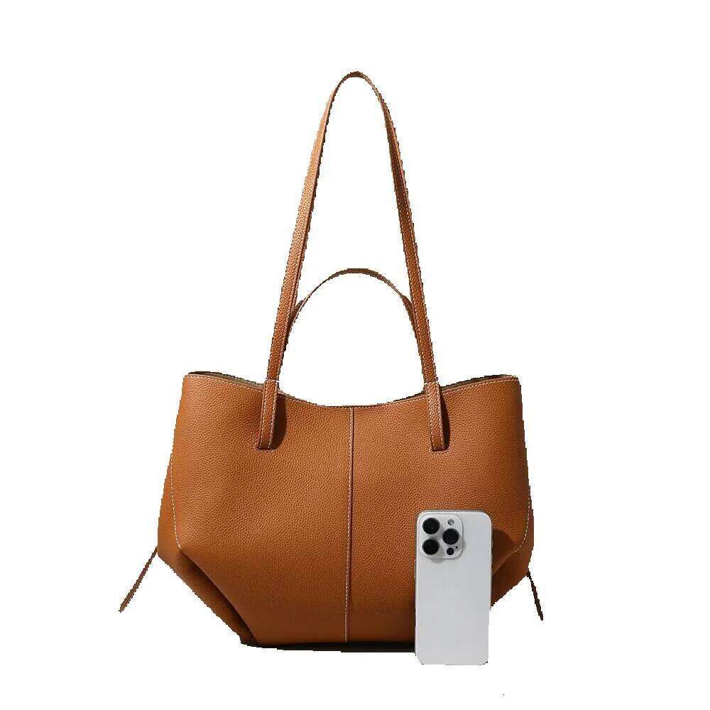 Designer Luxury VIELINE New Women's Tote Large Capacity Leisure Shoulder Handbag Cowhide Commuting Fashion Messenger Shopping Bag