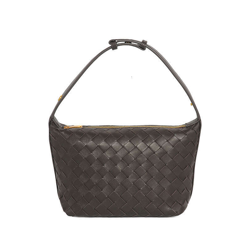 Tote Bag Braided Handbag Handwoven Lunch Box Sheepskin Genuine Leather Women S Shoulder Handbag Underarm Niche Pillow Bag Shoulder Bag