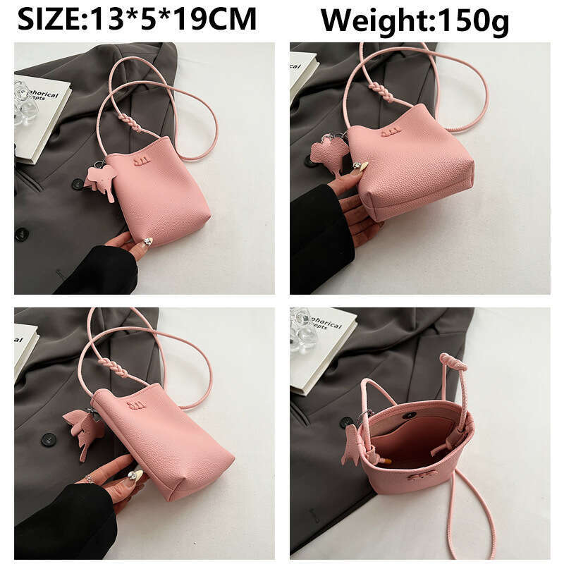 Pu New Style Phone Shoulder Fashion Crossbody Small Square Trendy Cute Fresh Vertical Bag For Women B5
