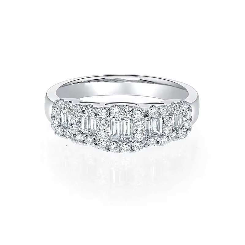 Lady Fashion Wedding Band Bright Finger Rings for Engagement Ceremony Proposal Party Accessories for Women