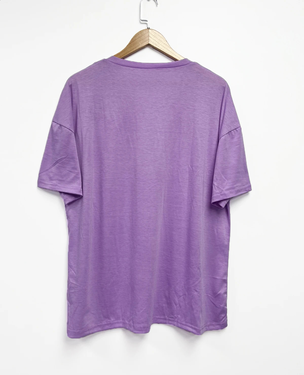 Womens Loose VNeck Top SpringSummer Color Half Sleeve European American Style Clothing Foreign Trade 250519