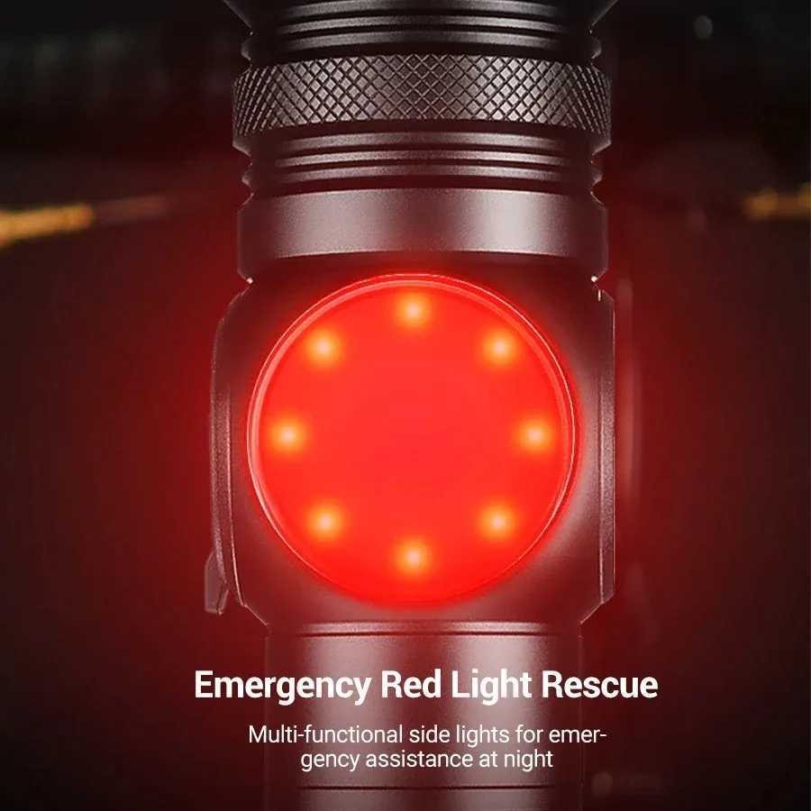 Most Powerful LED Flashlight White Laser Tactical Flash Light USB Rechargeable Zoom Torch Long Range Lamp Camping Lantern XJ250529