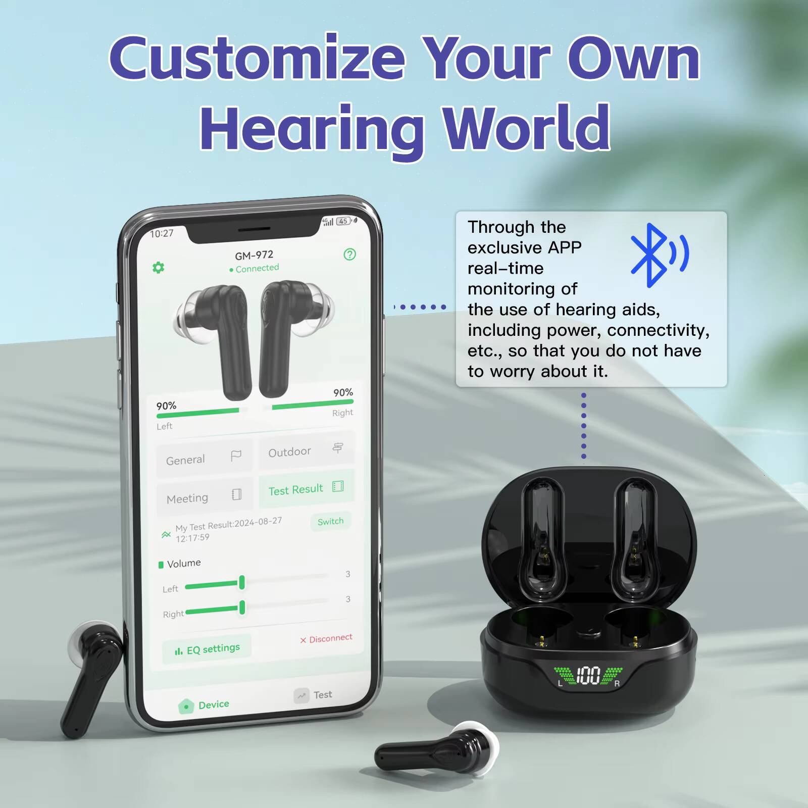 High-end TWS Rechargeable for Deaf People Programmable Hearing Aid