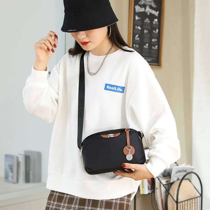 Women's Waterproof Nylon Crossbody Bag Ladies Designer Large Capacity Handbags Purse Female Casual Shoulder Pillow Bags