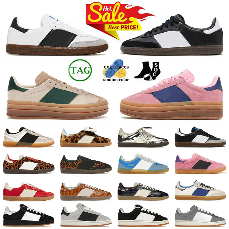 Top Quality Handball Spezialsneakers Shoes Designer Bold Platform Trainers Silver Leopard Bad Bunny Scarlet Gum OG Campus 00s Mens Women Sneakers Tennis Loafers