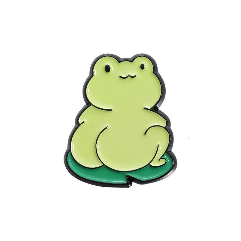 Set of 9 Cute Frog Animal Metal Badges Clothing Accessories Lapel Pins