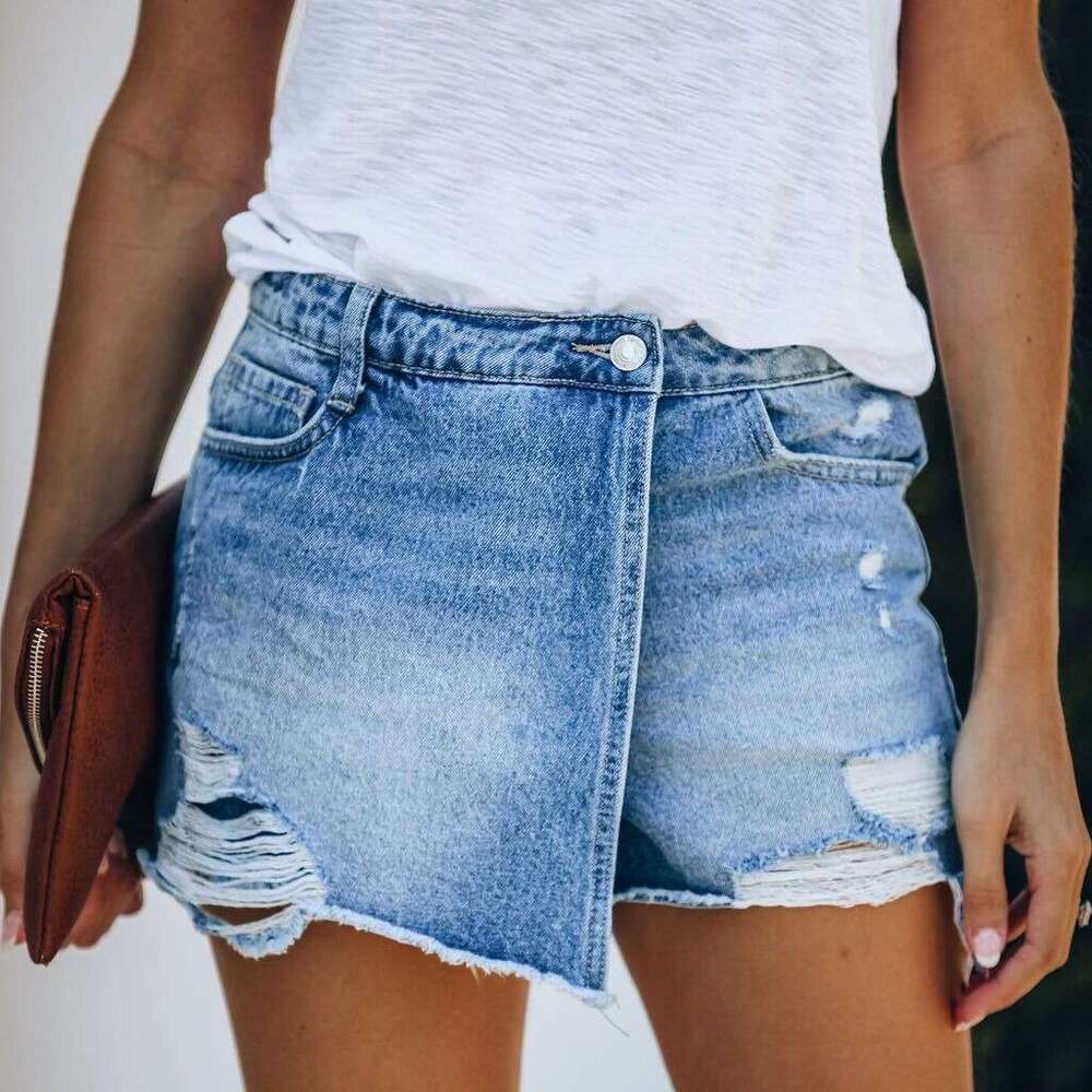 Shorts Women Denim Shorts New Summer Casual Elegant Washed Ripped Skirt Light Blue Women S Denim Shorts Jean Shorts