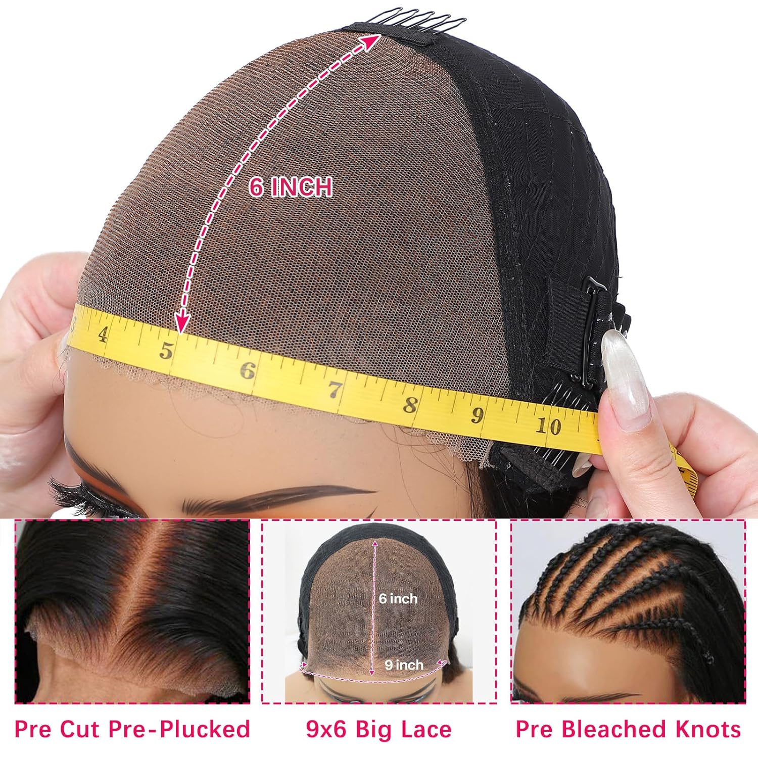 Body Wave Wear And Go 100% Human Hair Wig Pre Plucked Ready To Wear For Women Precut 4x4 5x5 9x6 13x4 Transparent Lace Front Wigs