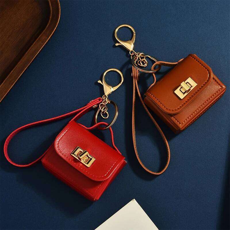 Women's Bags Designer High Aesthetic Mini Cute Lock Pendant Headphone Lipstick Car Keys Small Bag Backpack Hanging Accessories