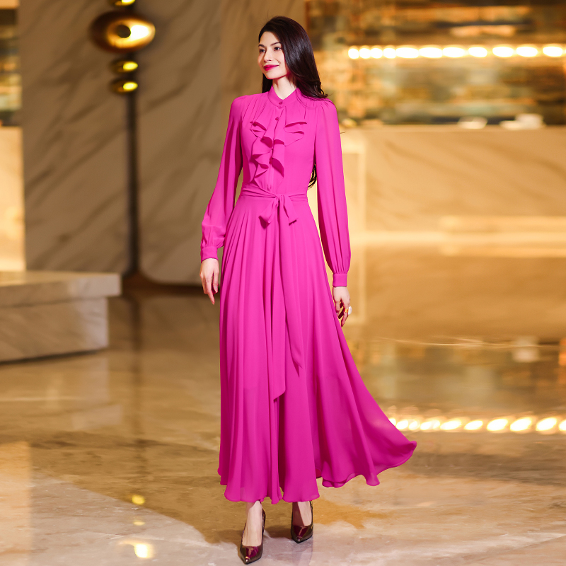 Summer Fashion: Elegant High Waisted Full Length Maxi Skirt Dress with Prints