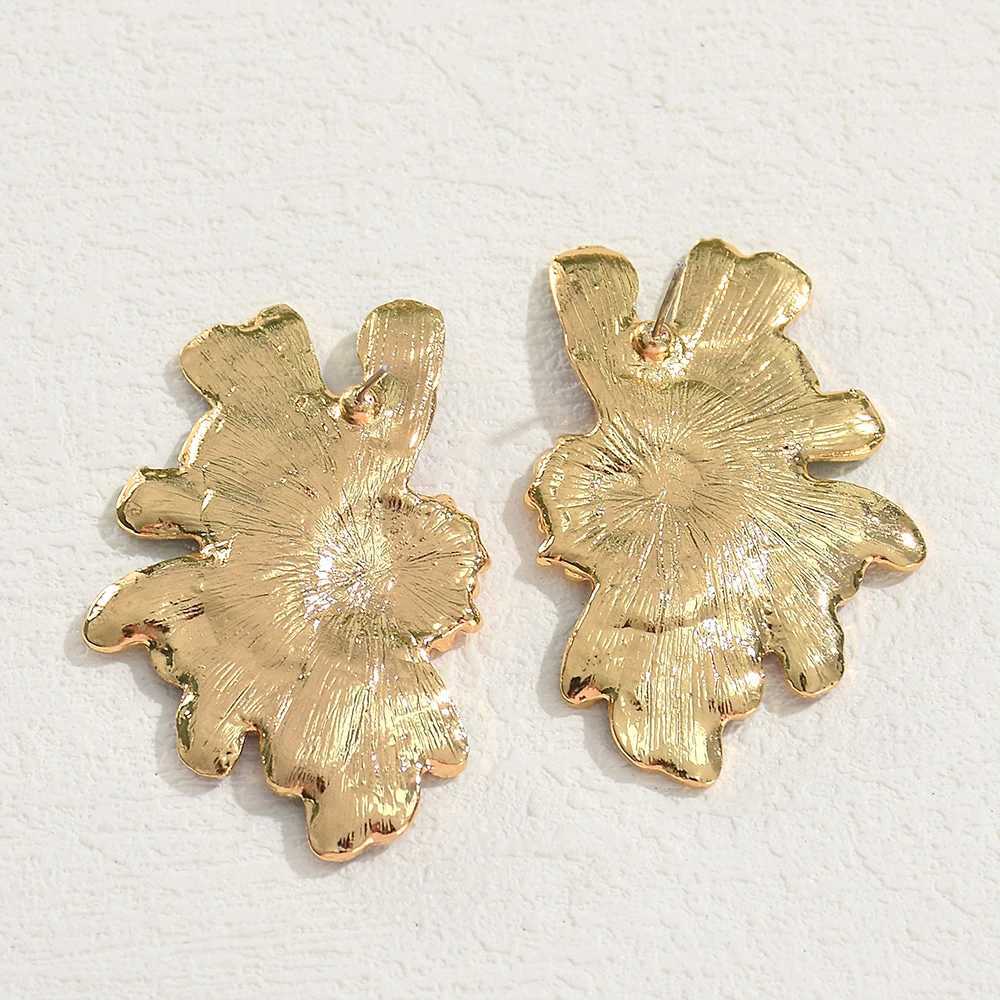 Fashion Carnival Colorful Flower Earrings for Women Temperament Metal Oil Design Stud Earrings 2024 Holiday Jewelry Gifts L250527