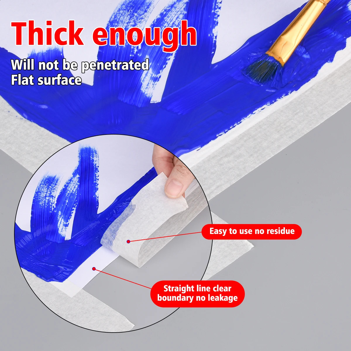 20M decorative paper tape for art students suitable for writing without residue spray paint masking and protective paper 250527