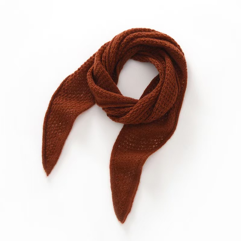 T833 new cashmere knitted triangle scarf shawl scarf all-match cashmere outerwear