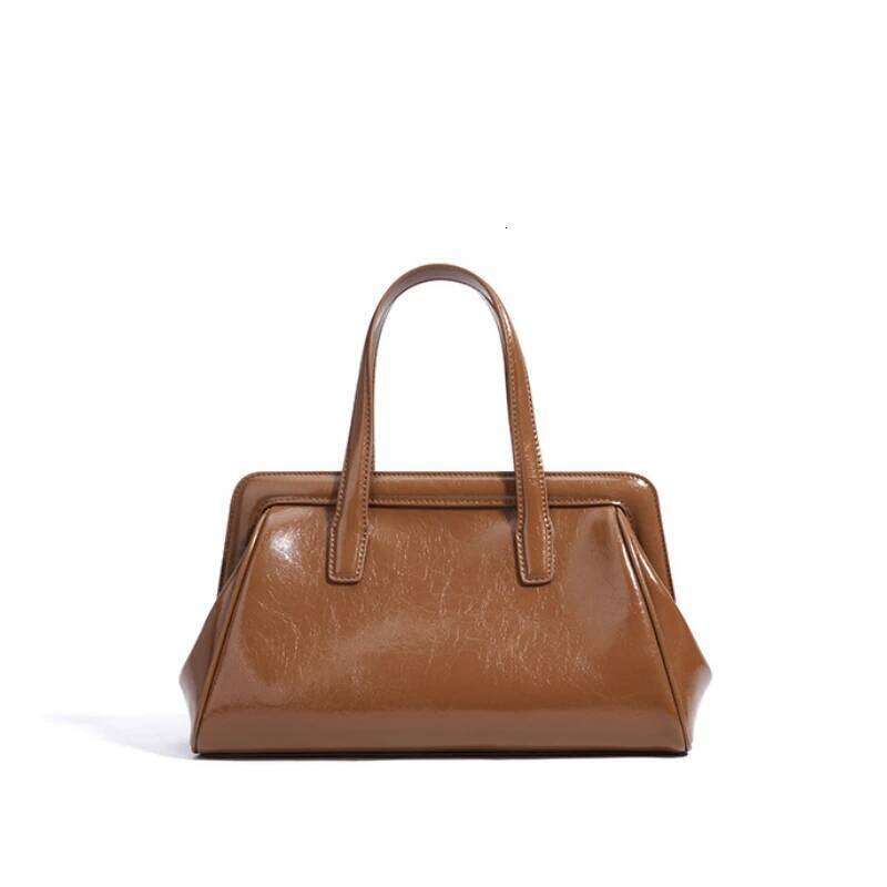 Nich Design Women Genuine Leather Commuter Tote Large Designer Shell Shoulder Bag For Female Handbags Purses