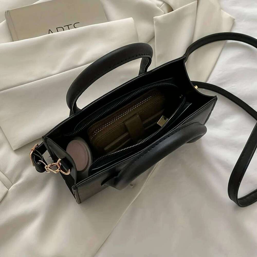Trendy Square Handbag For Women Simple Mini Crossbody Bag, Minimalist Top Handle Shoulder Solid Color Purse Designer Bag