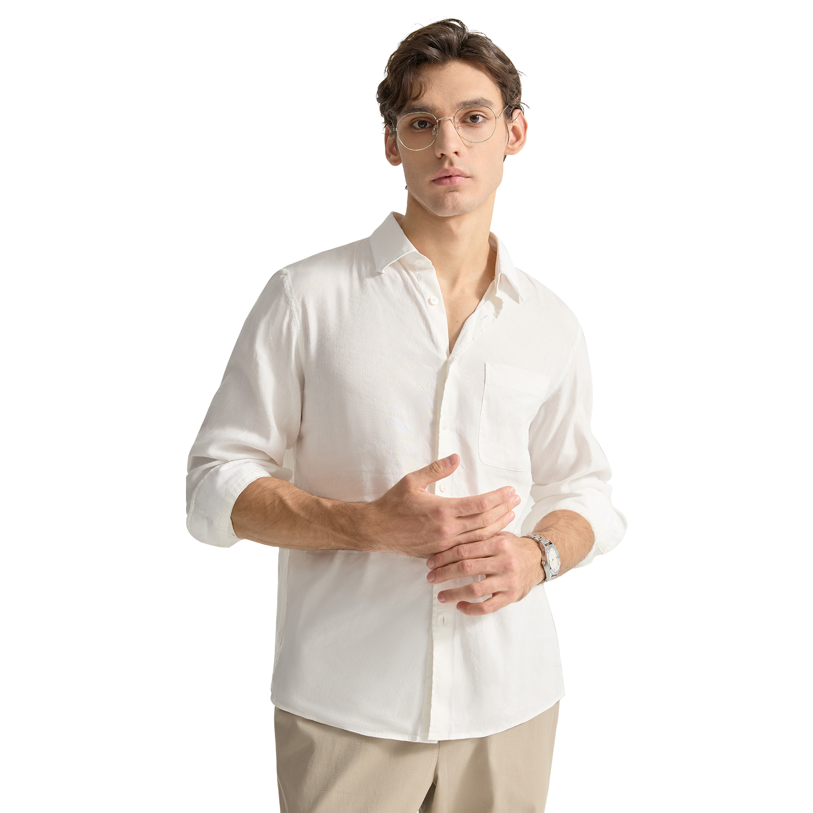 BXS/Stylish Mens Luxury designer/designer Long-sleeved business and casual shirts/golf t shirt/essentials/mens designer shirt/Business shirt
