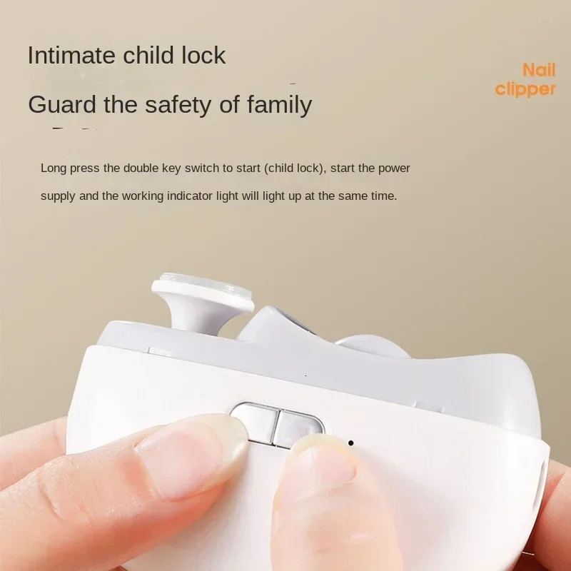 Electric Automatic Nail Clipper with Light Rechargeable Fingernail Trimmer Nail Clipper for Smooth and Safe Manicures 250530