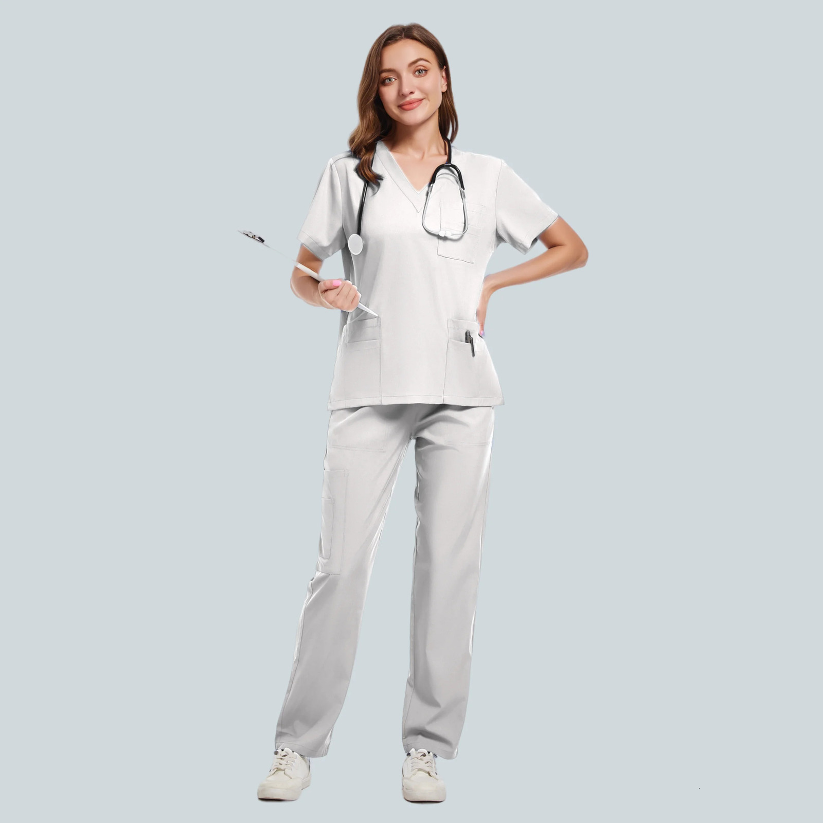 Nurse Uniform Woman Hospital Doctor s Sweatshirt Nursing Pants Unisex Workshop Uniforms Beauty SPA Work Clothes 250515bjbj