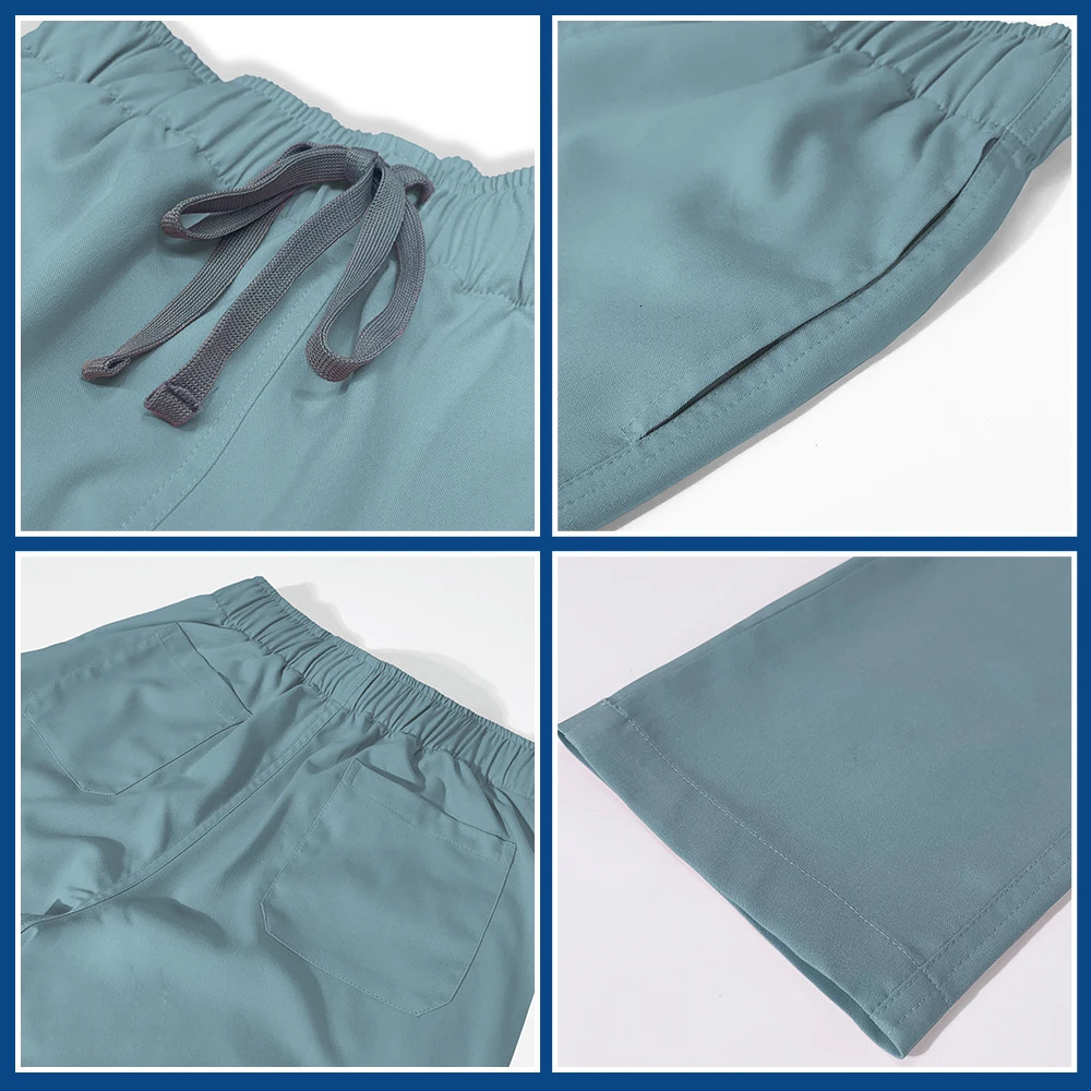 Arrival Custom Women Nursing Scrub Straight Leg Pants Set Hospital Doctor Sets Stylish Slim Fit Uniform 250530