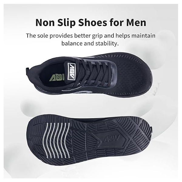 AOV Designer Shoes Wide Toe Box Shoes for Men Arch Support Walking Shoes Plantar Fasciitis Orthotic Tennis Sneakers