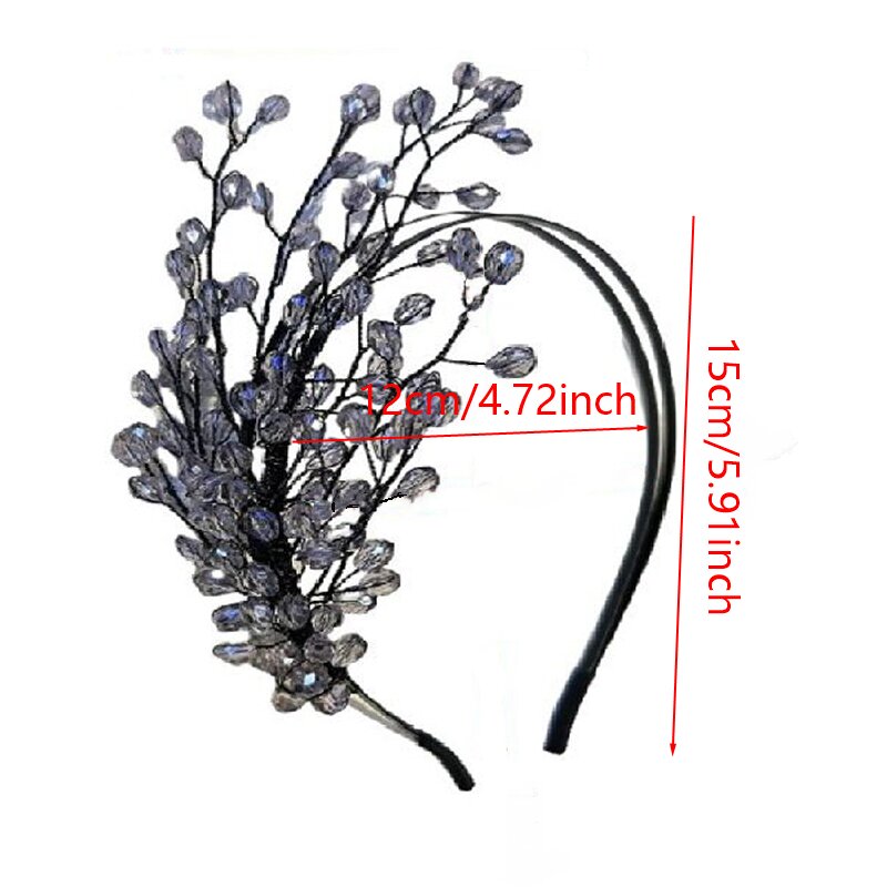 Chic High-Quality Fashionable Braided Tree-Shaped Headpiece with Crystals