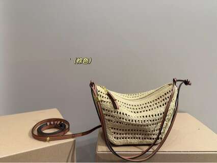 Tote Bag Leather Bag Raffia Woven Lunch Box Crossbody Casual Underarm Vacation Beach Single Shoulder Handheld Hammock Women S Bag Shoulder Bag
