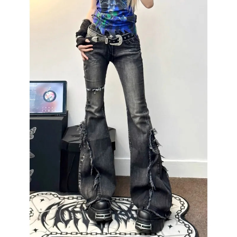 Low Rise Jeans Ladies Womens for Woman Denim Pants High Waist Coquette Spring Clothes Jean Baggy Y2k 250530