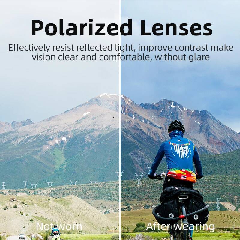 ROCKBROS Polarized UV400 Sunglasses Sport Protection Glasses Bicycle Eyewear Outdoor Hiking Camping Golf Cycling Goggles