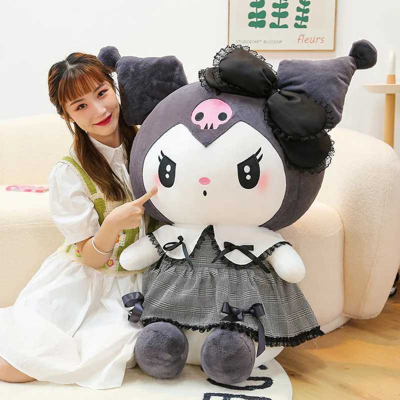 Sanrio Oversized Sanrio Hello Kitty Kuromi Melody Stuffed Toys Soft Throw Pillow Plush Dolls Kids Birthday Valentines Gifts for Girls w250530