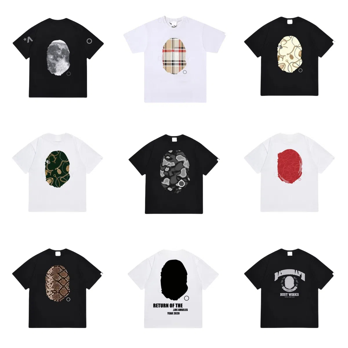 Designer Unisex Cotton Tee - Hip Hop Fashion Short Sleeve T-Shirt for Men & Women