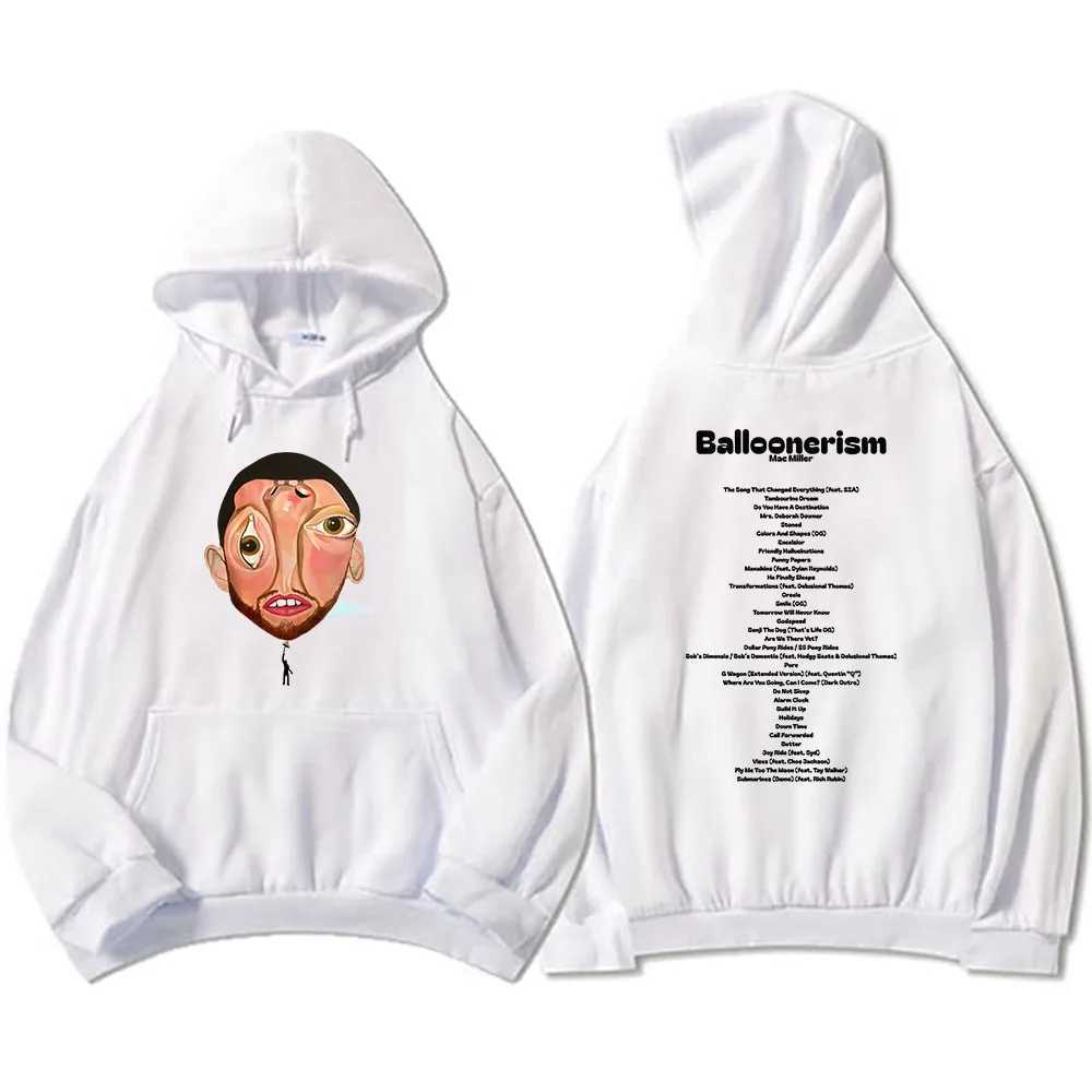 Balloonerism New Album Hoodies Macc Miller Printing Sweatshirts Mens Hoodies Comfortable Pullovers for Men and Women W250530